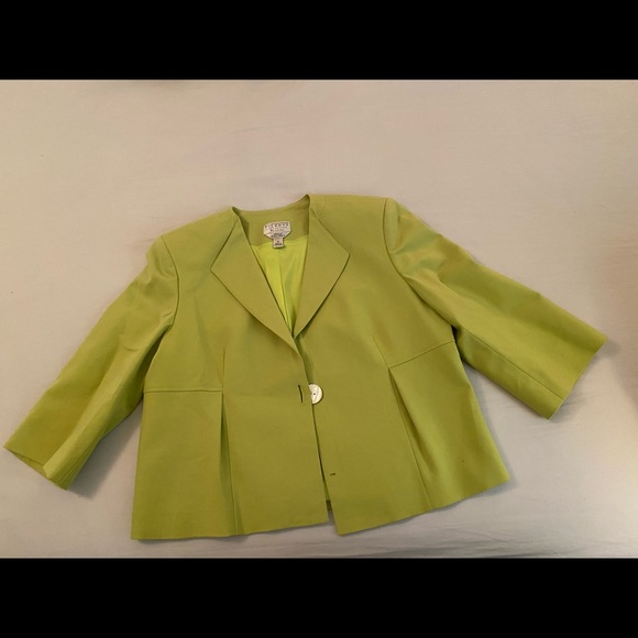 Talbots lime green suit jacket - Picture 1 of 4
